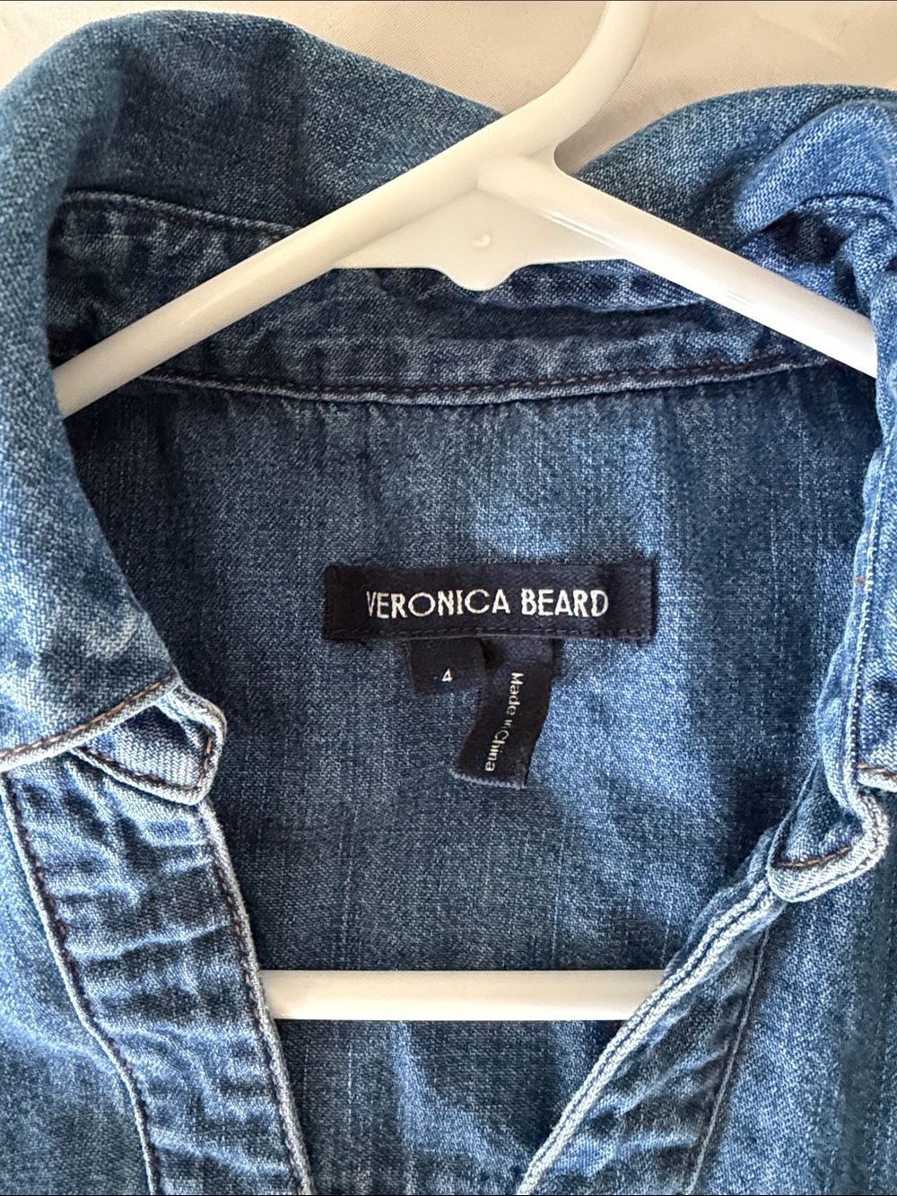 Veronica Beard Rubin Denim Midi dress - Picture 2 of 6
